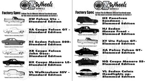 OZ WHEELS - HOLDEN & FORD FACTORY SPEC & BARN FINDS - 24 CAR SET - LIMITED EDITION SERIES 2***PRE ORDER***
