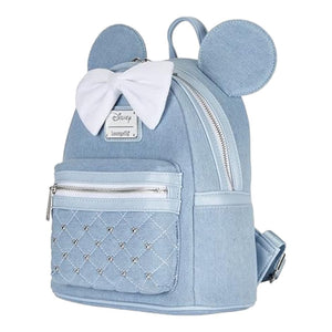 Disney - Minnie Mouse Denim US Exclusive Mini Backpack LOUNGEFLY