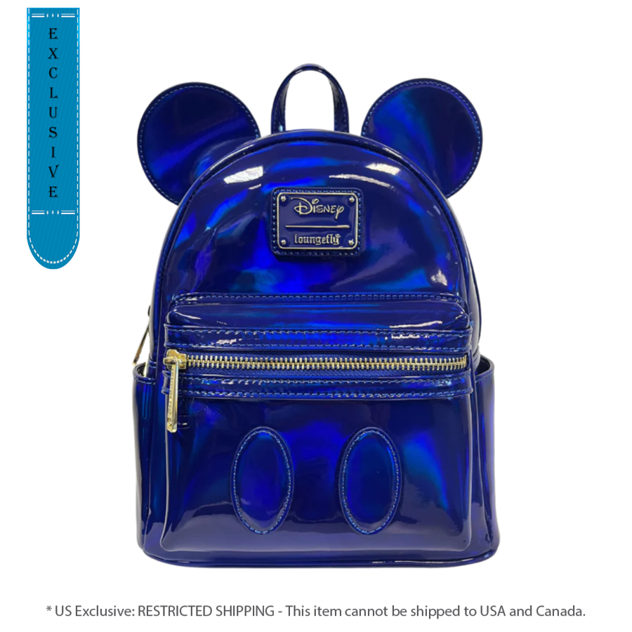 Disney - Mickey (Blue Oil Slick) Mini Backpack LOUNGEFLY