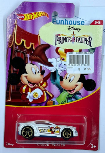 Hot Wheels Disney 90th Anniversary Mickey Mouse Prince & Pauper #6 Torque Twister 2018