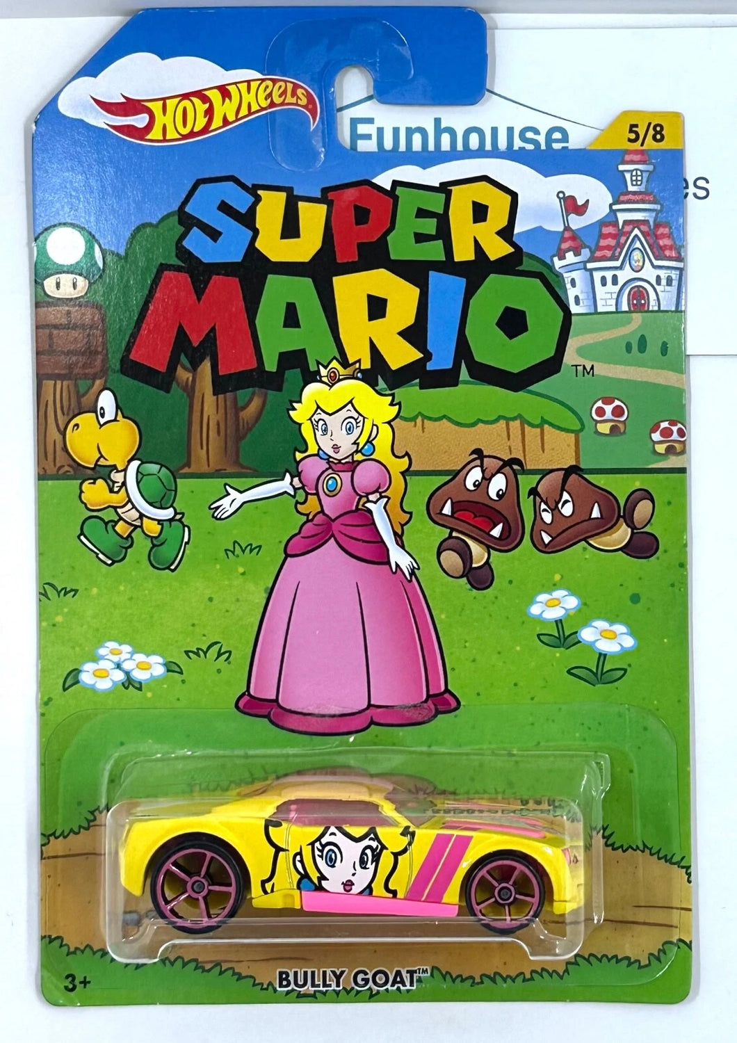 Super Mario Hot Wheels ~ PEACH  BULLY GOAT 5/8