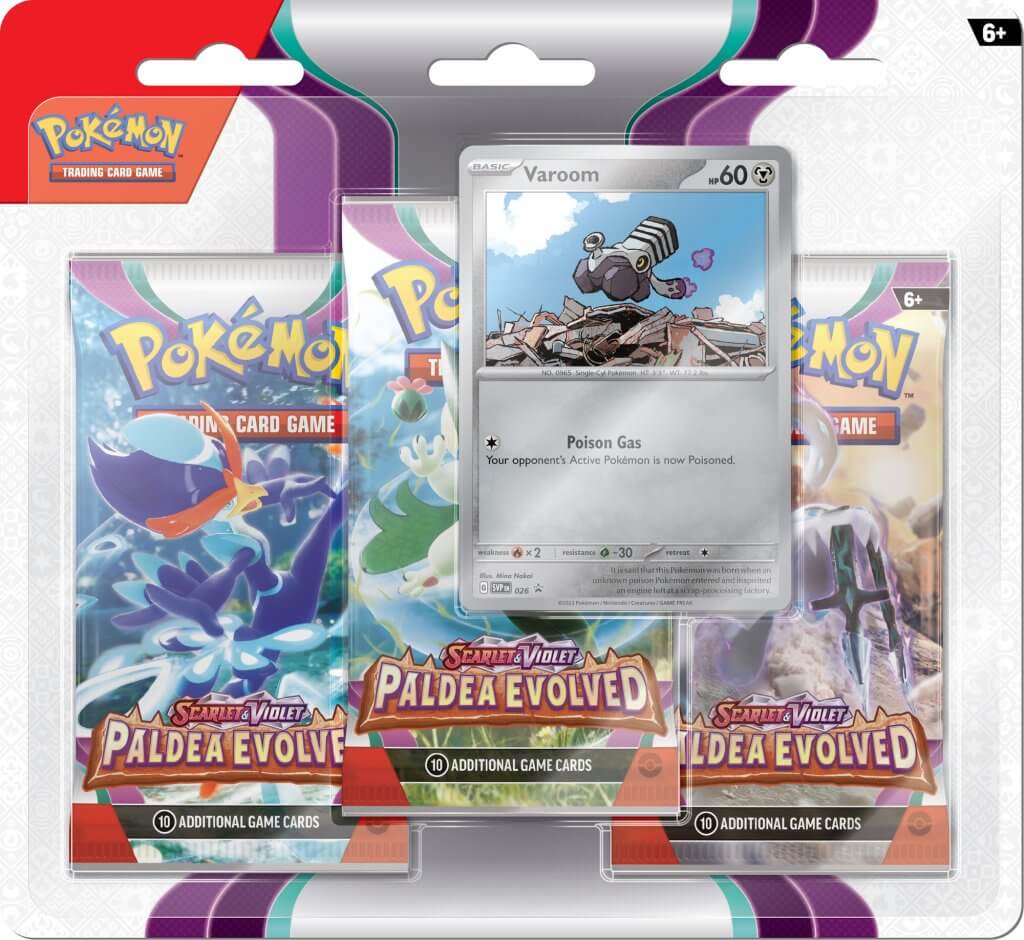 POKÉMON TCG Scarlet & Violet 2 Paldea Evolved - Three booster blister