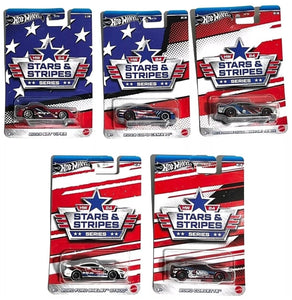 Hot Wheels 2024 Stars & Stripes Series Set of 5