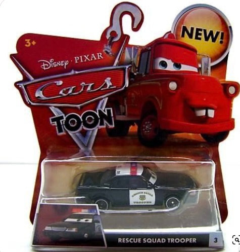 DISNEY Pixar CARS TOON No:3 RESCUE SQUAD TROOPER  Diecast Car