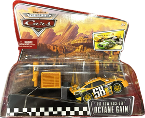 Disney Pixar Cars - The World of Cars Pit Row Race-Off OCTANE GAIN LAUNCHER SET