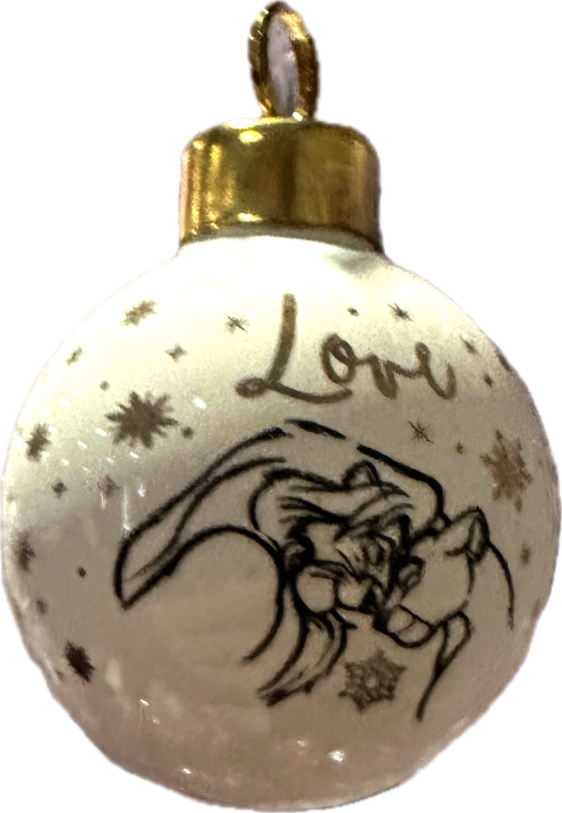 Disney Collectible Ceramic Mini Bauble - LION KING SIMBA & NALA