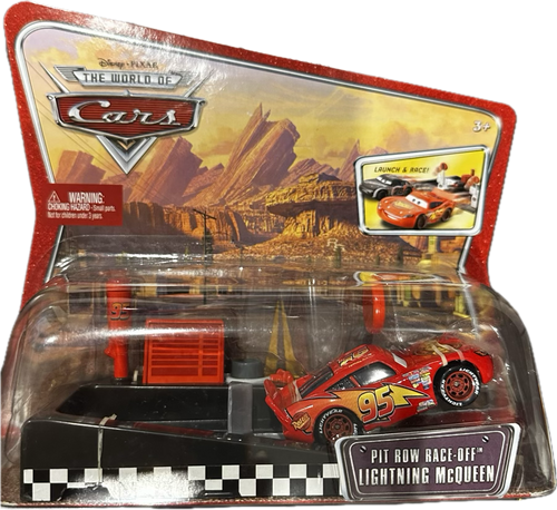 Disney Pixar Cars - Pit Row Race-Off LIGHTNING McQUEEN #95 LAUNCHER