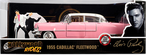 Elvis Presley - Elvis with Pink 1955 Cadillac Fleetwood 1:24 Scale Diecast PRE ORDER