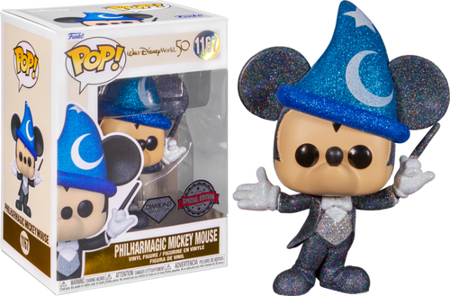 Disney World 50th Anniversary - Philharmagic Mickey Diamond Glitter US Exclusive Pop Vinyl!1167