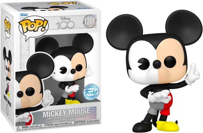 Disney 100th - Mickey Mouse Split Colour Pop Vinyl! 1311