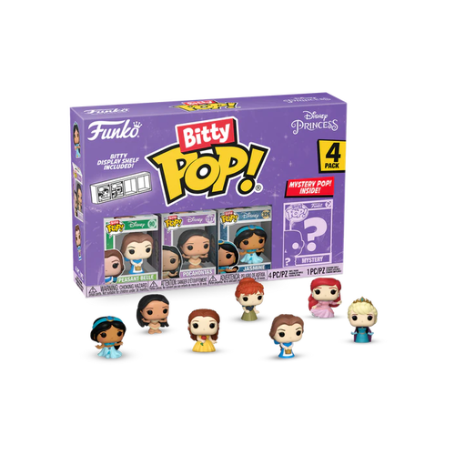 Disney Princess - Belle, Pocahontas, Jasmine & Mystery Bitty Pop! Vinyl Figure 4-Pack