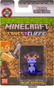 Minecraft: Caves & Cliffs - Blue Axolotl Nano Metalfigs 1.5” Die-Cast Figure