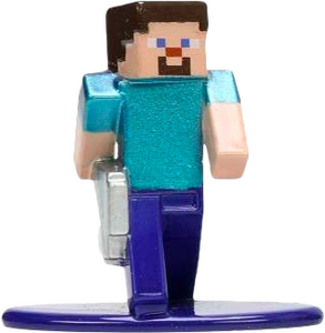 Minecraft: Caves & Cliffs - Steve with Iron Pickaxe Nano Metalfigs 1.5” Die-Cast Figure