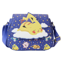 Pokemon - Sleeping Pikachu & Friends 8” Faux Leather Crossbody Bag