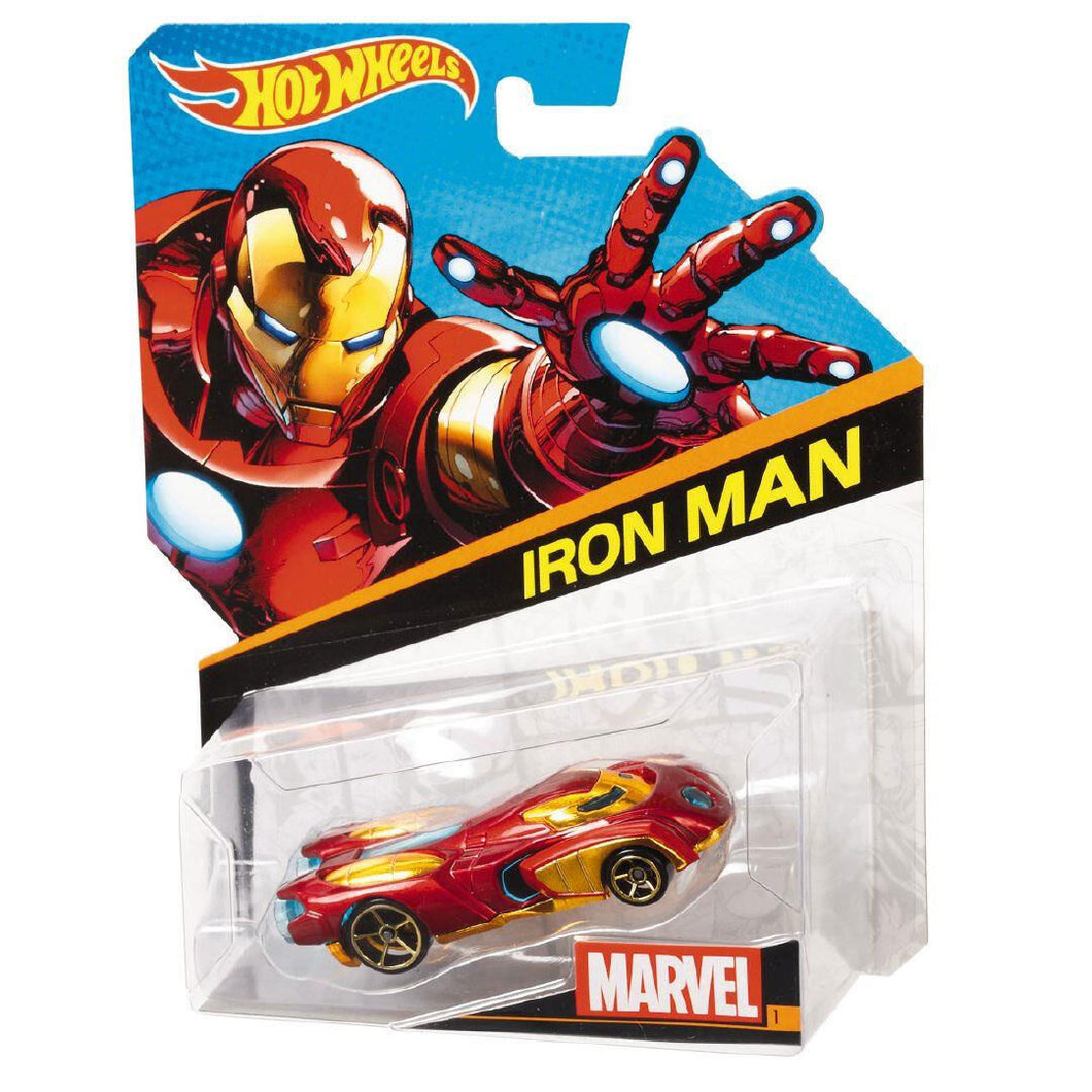 Hot Wheels IRON MAN Marvel Character Cars 1:64 Scale Die-Cast Vehicles