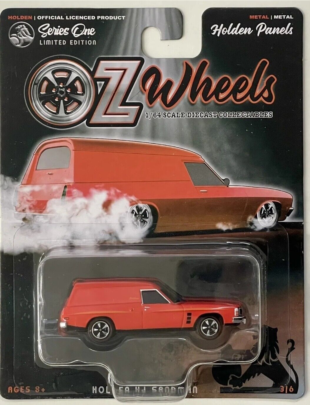 OZ WHEELS - HOLDEN SANDMAN HJ PANEL VAN - 3/6 RED - LIMITED EDITION SERIES 1