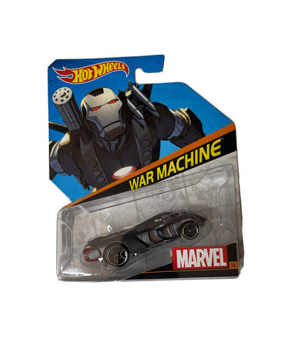 *Hot Wheels WAR MACHINE Marvel Character Cars 1:64 Scale Die-Cast Vehicles