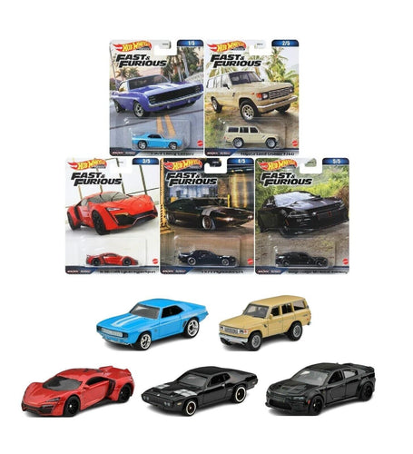 Hot Wheels Premium 1:64 Fast & Furious 2023 Complete Set 1-5