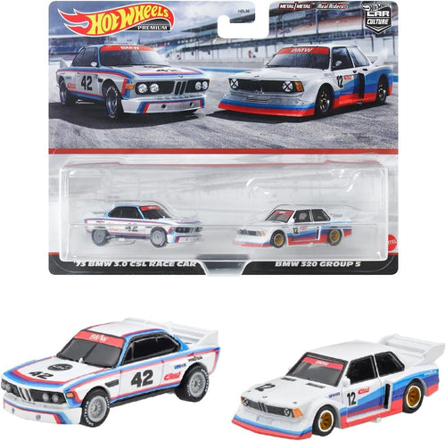 Hot Wheels Premium Twin Pack 73 BMW 3.0 CSL Race Car BMW 320 Group 5 *