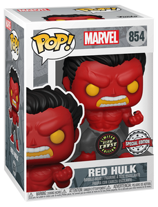 Red Hulk CHASE Funko Pop! Vinyl #854 Limited Special Edition Glow in The Dark