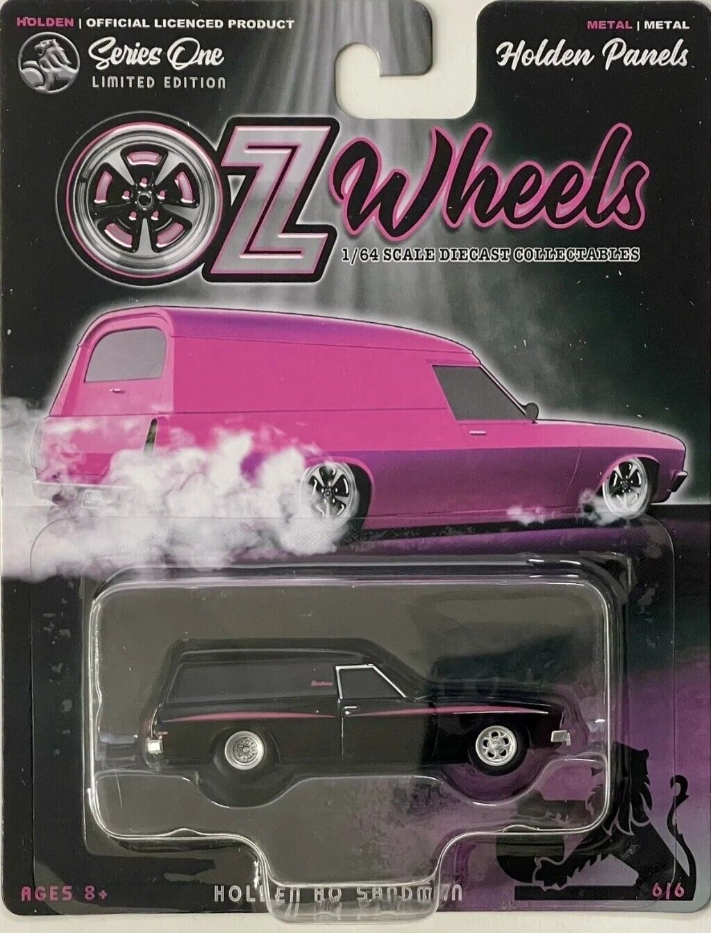 OZ WHEELS - HOLDEN SANDMAN HQ PANEL VAN - 6/6 BLACK - LIMITED EDITION SERIES 1