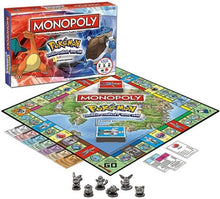 Monopoly Pokemon Edition with 6 Metal Tokens - KANTO EDITION