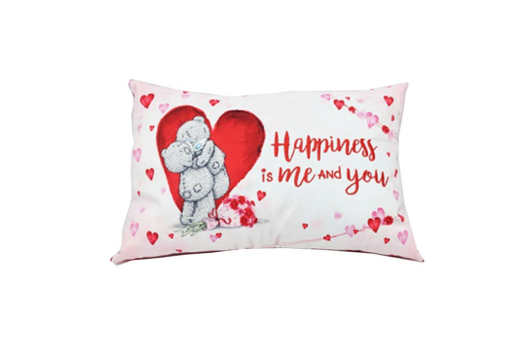 VALENTINES: CUSHION HAPPINESS IS ME AND YOU