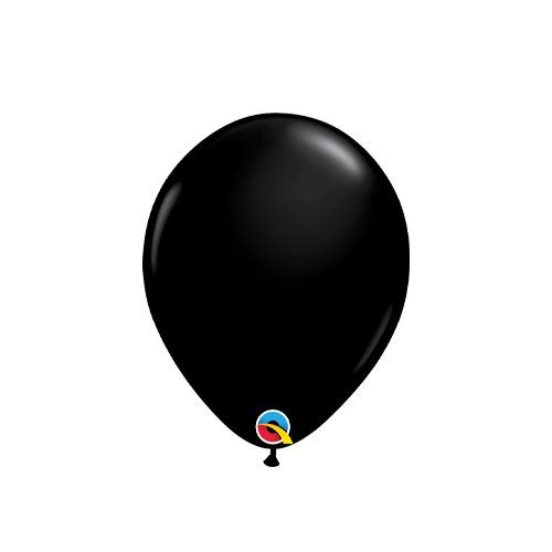Qualatex Latex 12cm Fashion Onyx Black balloon