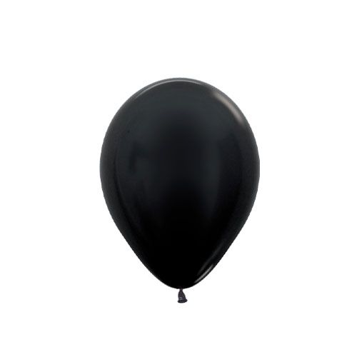Sempertex Latex 12cm Metallic Black Balloon