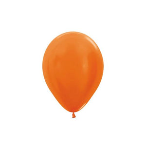 Sempertex Latex 12cm Metallic Orange Balloon
