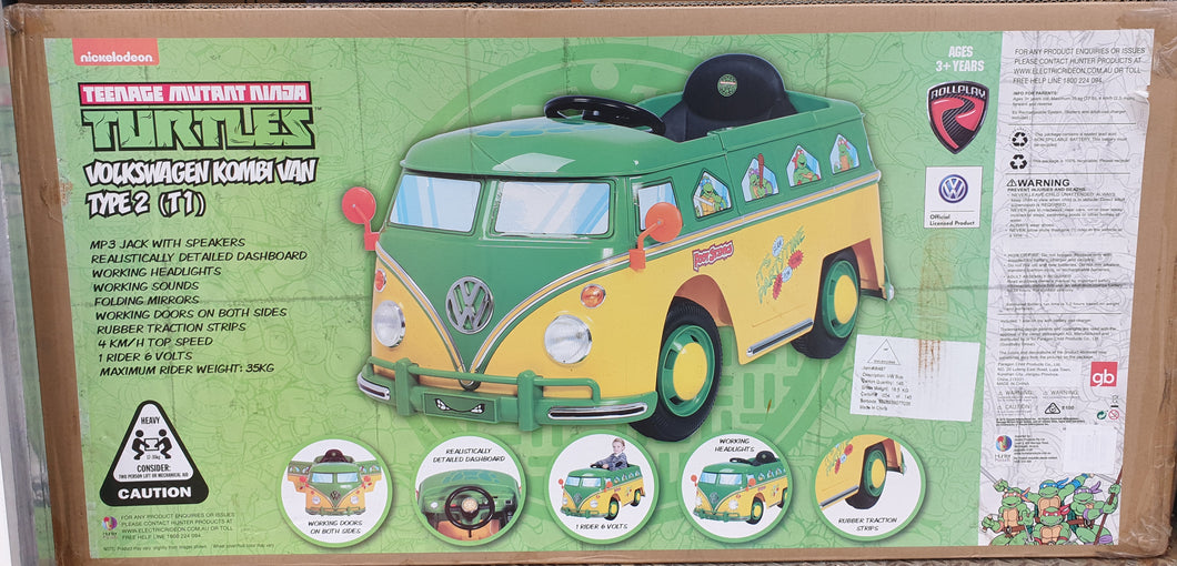 Teenage Mutant Ninja Turtle VW Bus 6 Volt  Ride On Car