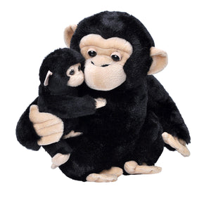 Wild Republic Mum And Baby Chimp 30cm Plush
