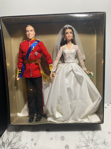 Barbie William and Kate Royal Wedding Set Mattel Collector Gold Label