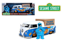 Sesame Street 1962 Volkswagen Bus Truck 1:24 with Cookie Monster Figure
