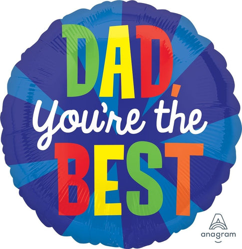 Dad You're The Best Foil Balloon 43cm