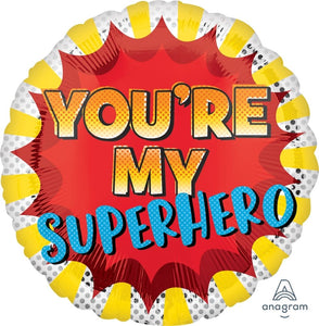 You're My Superhero Foil Balloon 43cm