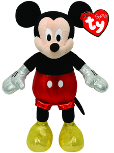 BEANIE BABIES REG MICKEY MOUSE RED SPARKLE