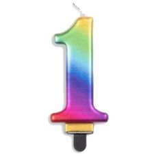 #1 Rainbow Jumbo Candle P1
