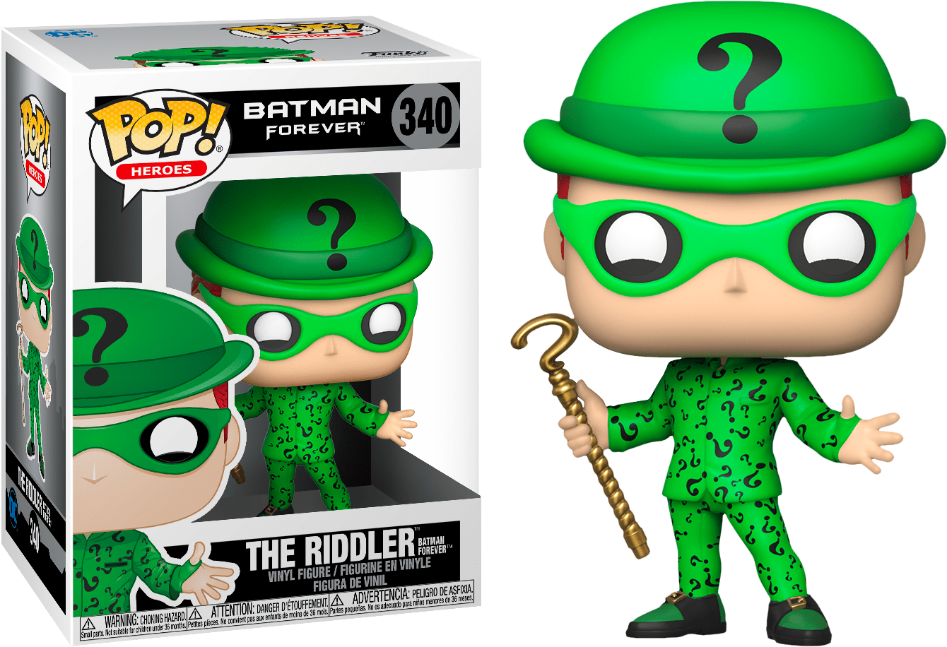 Batman Forever Riddler Pop Vinyl 340 Funhouse Toys Collectables