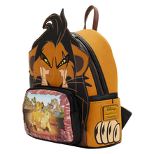 Disney Villains - Scar Scene 10” Faux Leather Mini Backpack LOUNGEFLY