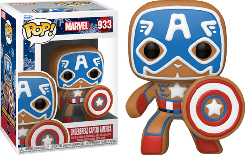 Marvel: Holiday - Captain America Gingerbread Man Pop Vinyl! 933