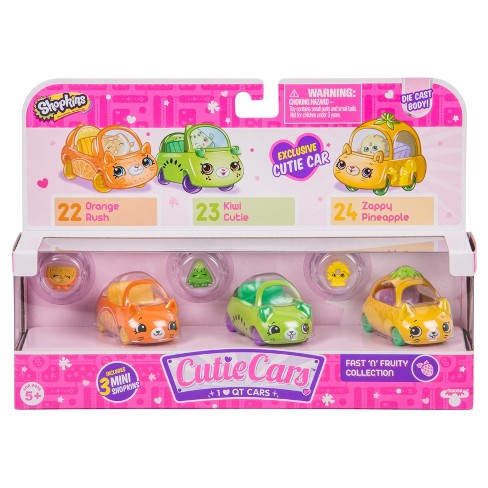 Cutie Cars Shopkins Season 1 (3 Pack) - Fast'n'Fruity Collection