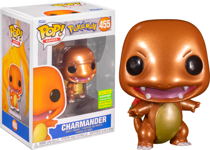 Pokemon Charmander Metallic Pop Vinyl 455 2022 Summer