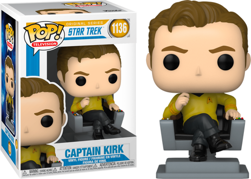 Star Trek: The Original Series - Captain Kirk in Chair Pop Vinyl! 1136
