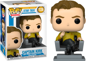 Star Trek: The Original Series - Captain Kirk in Chair Pop Vinyl! 1136