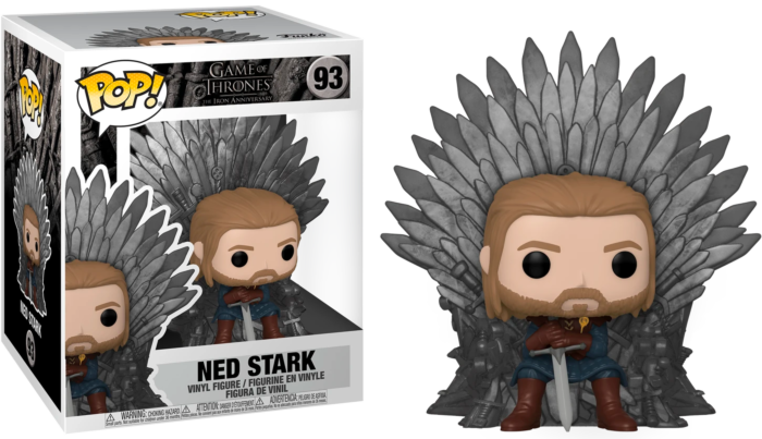 Game of Thrones - Ned Stark on Throne 10th Anniversary Deluxe Pop Vinyl!93