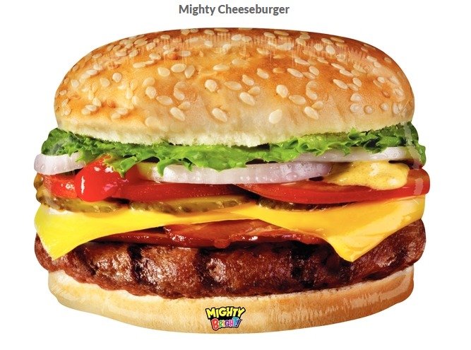 Mighty Cheeseburger SUPER SHAPE Foil Balloon
