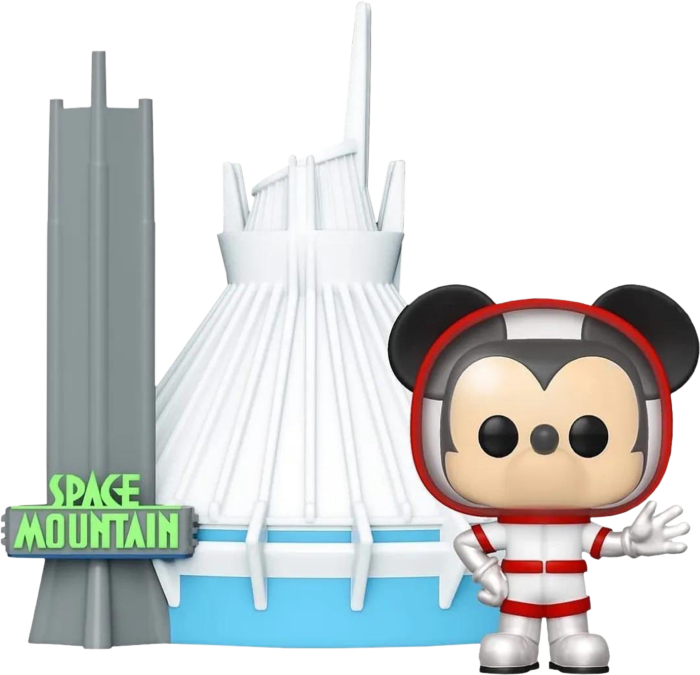 Walt Disney World - Mickey Mouse with Space Mountain 50th Anniversary Pop! Town Vinyl Figure #