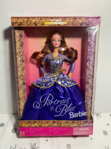 Portrait in Blue Barbie 1997 Mattel WALMART SPECIAL EDITION Box 19355