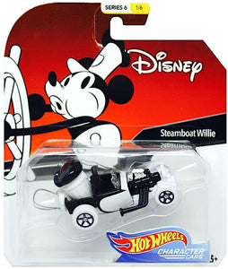 Disney Hot Wheels Steamboat Willie Character Car, Series 6  1:64 Scale **
